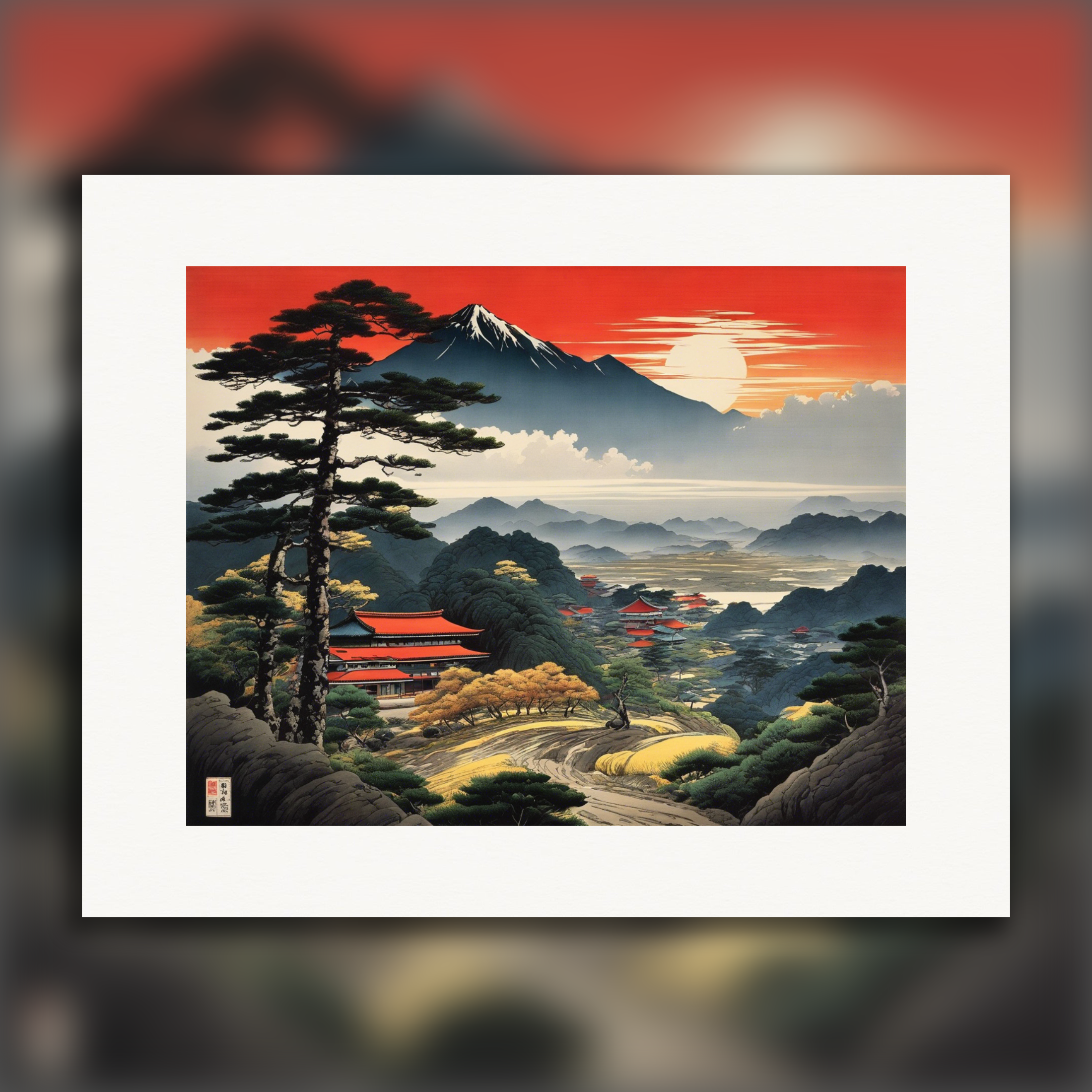 일본 풍경 - 포스터