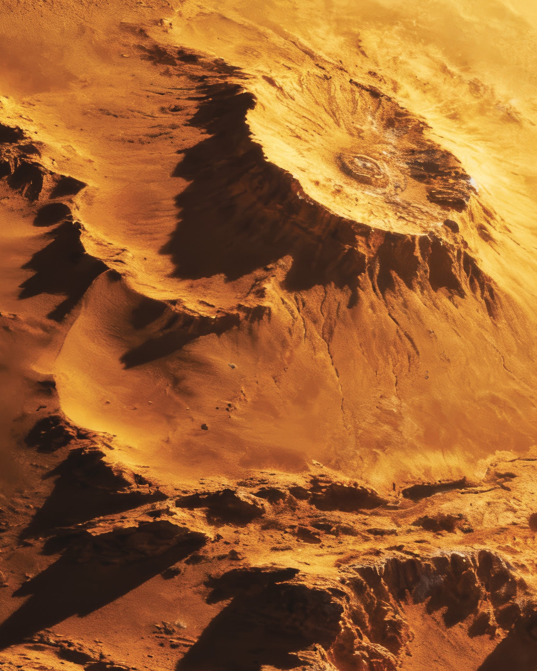 골든 플래닛 포스터, SF 사막 세계 아트 프린트