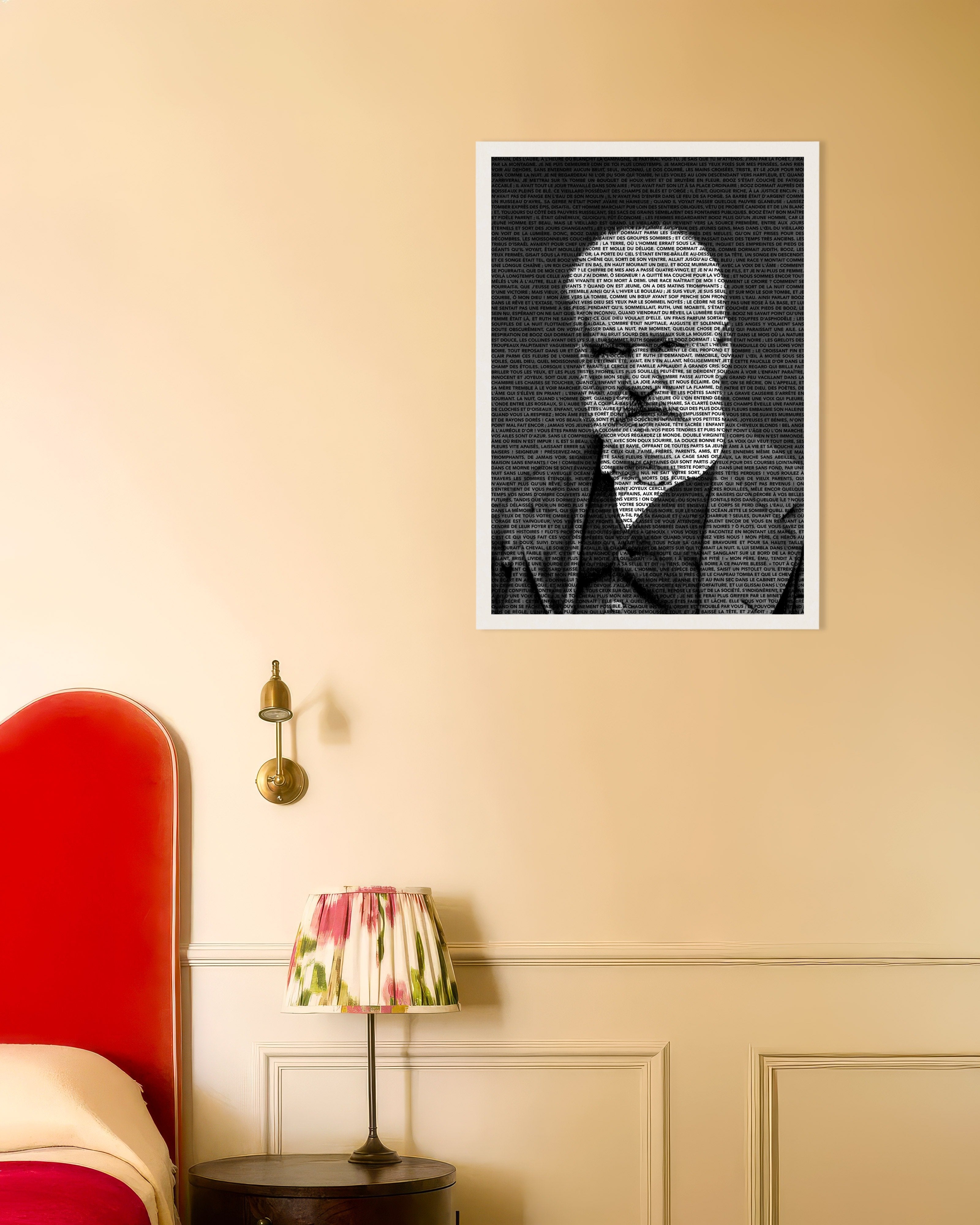 Poster of The Contemplations Typographic Portrait - Poster