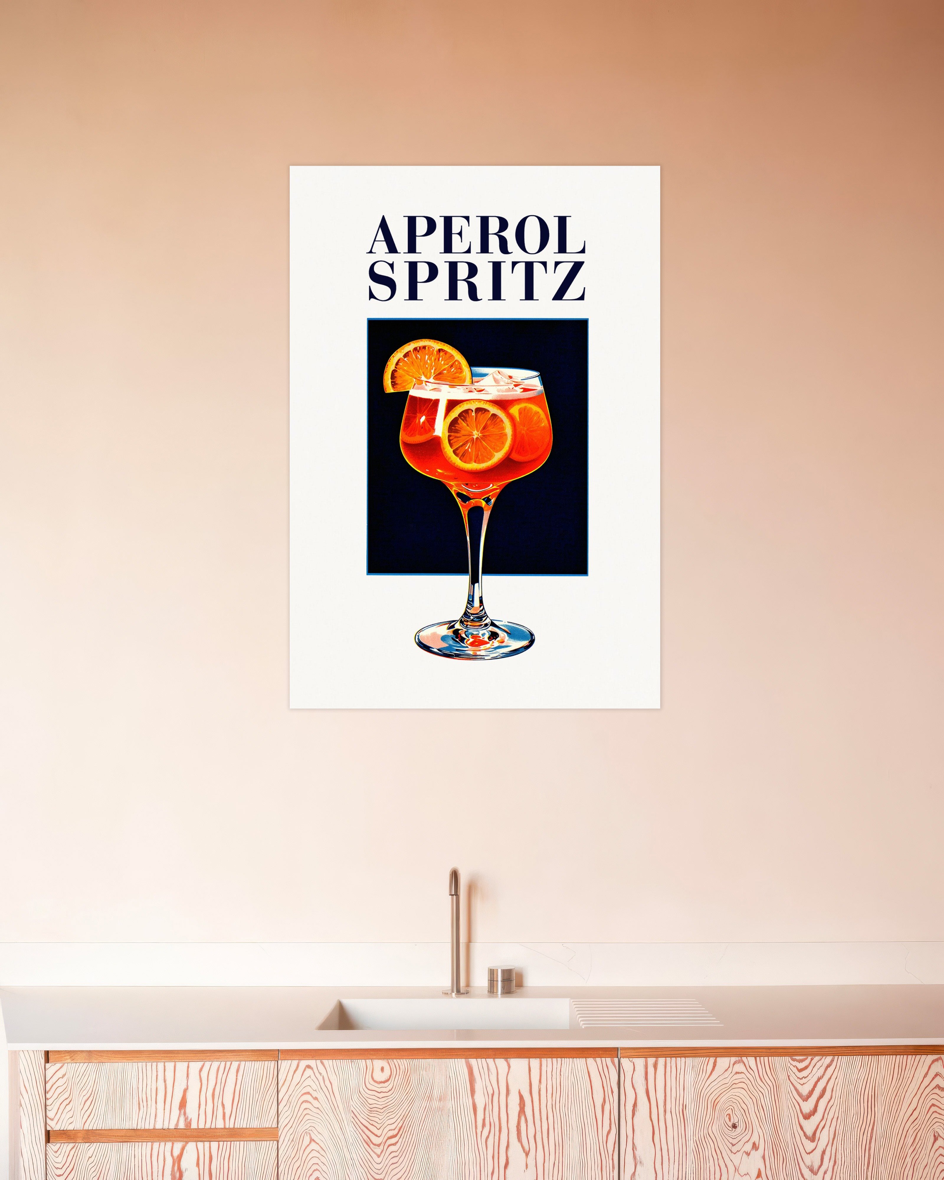 Poster of Aperol Spritz, vintage art print - Poster