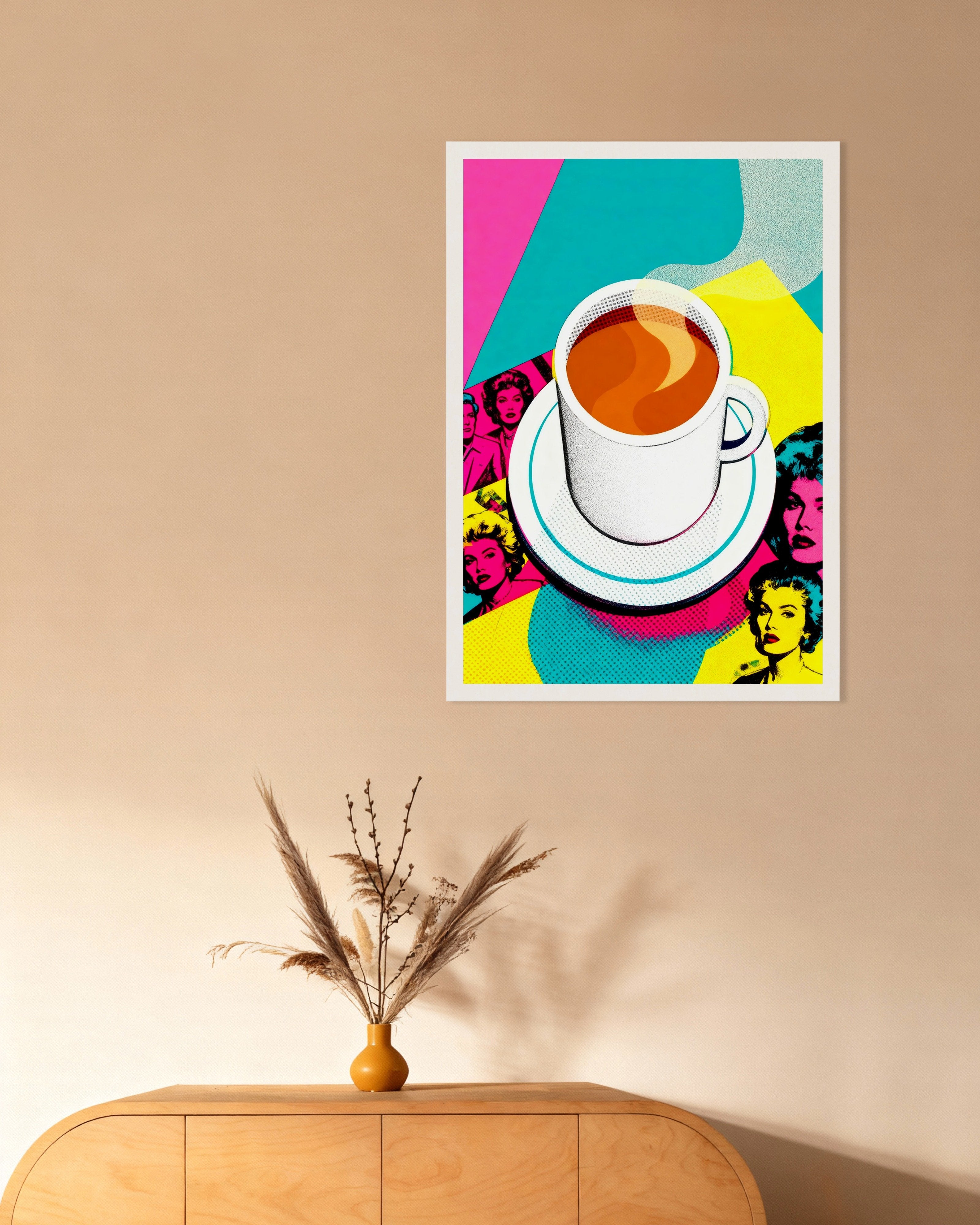Poster of Coffee poster pop art – Andy Warhol style print
