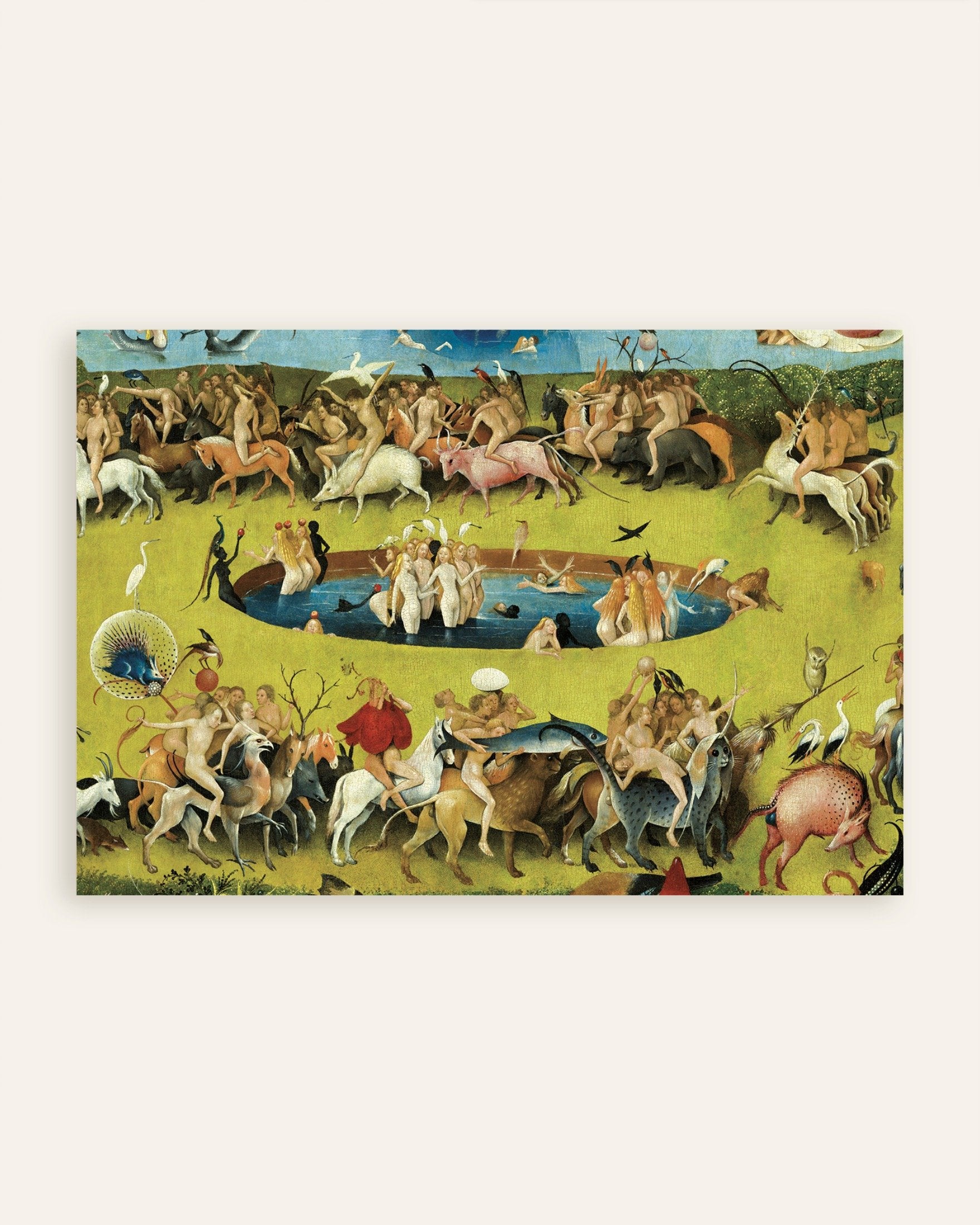 Poster of Detail from The Garden of Earthly Delights: the pool and the parade, thumbnail