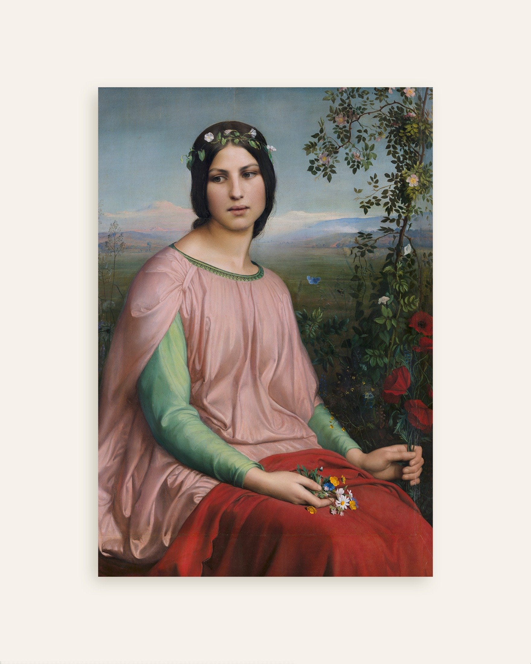 Poster of Louis Janmot "Fleur des Champs" - Classic French Art Print, thumbnail