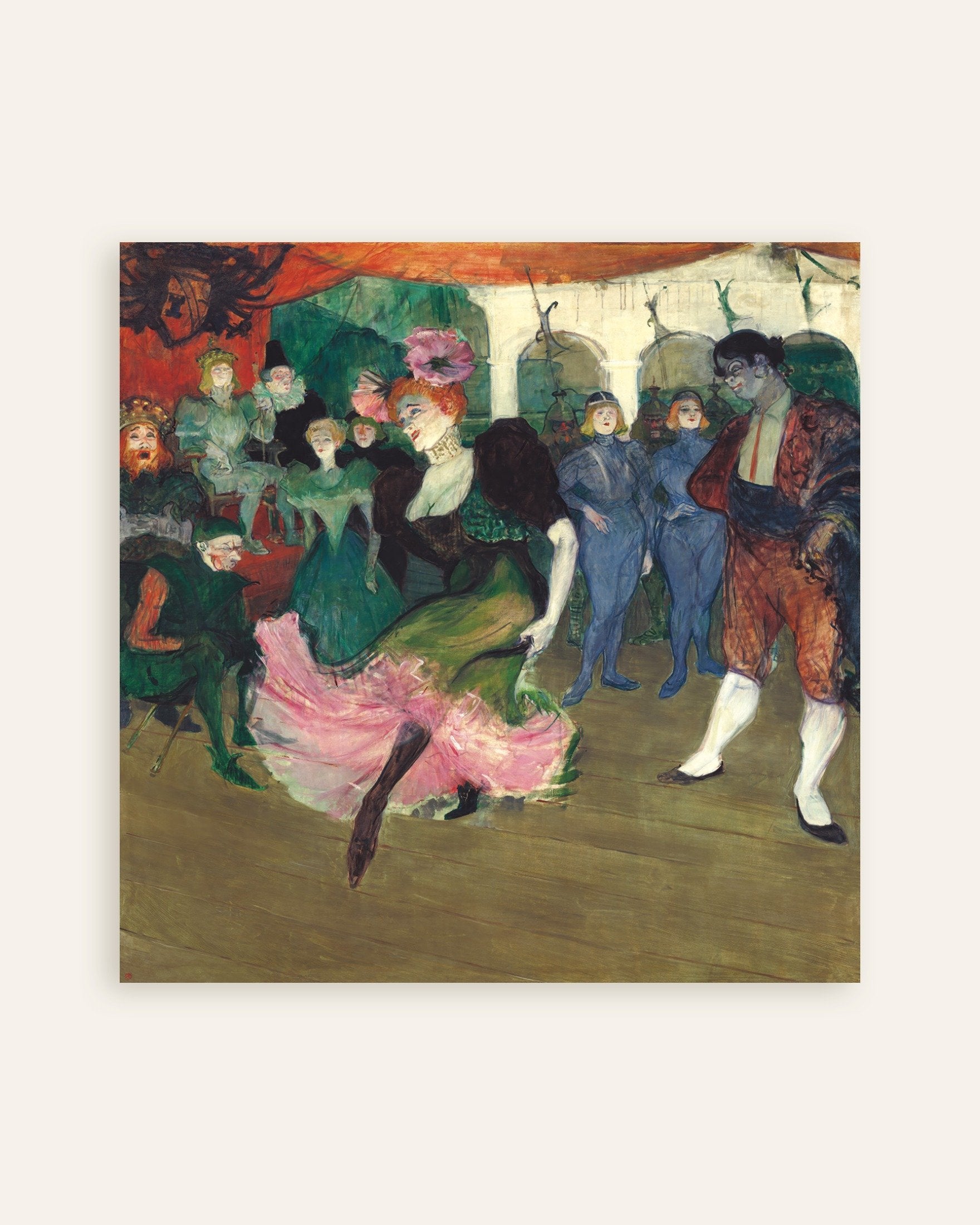 Poster of Marcelle Lender dancing the Bolero in Chilpéric (1895-1896) by Henri de Toulouse-Lautrec, thumbnail