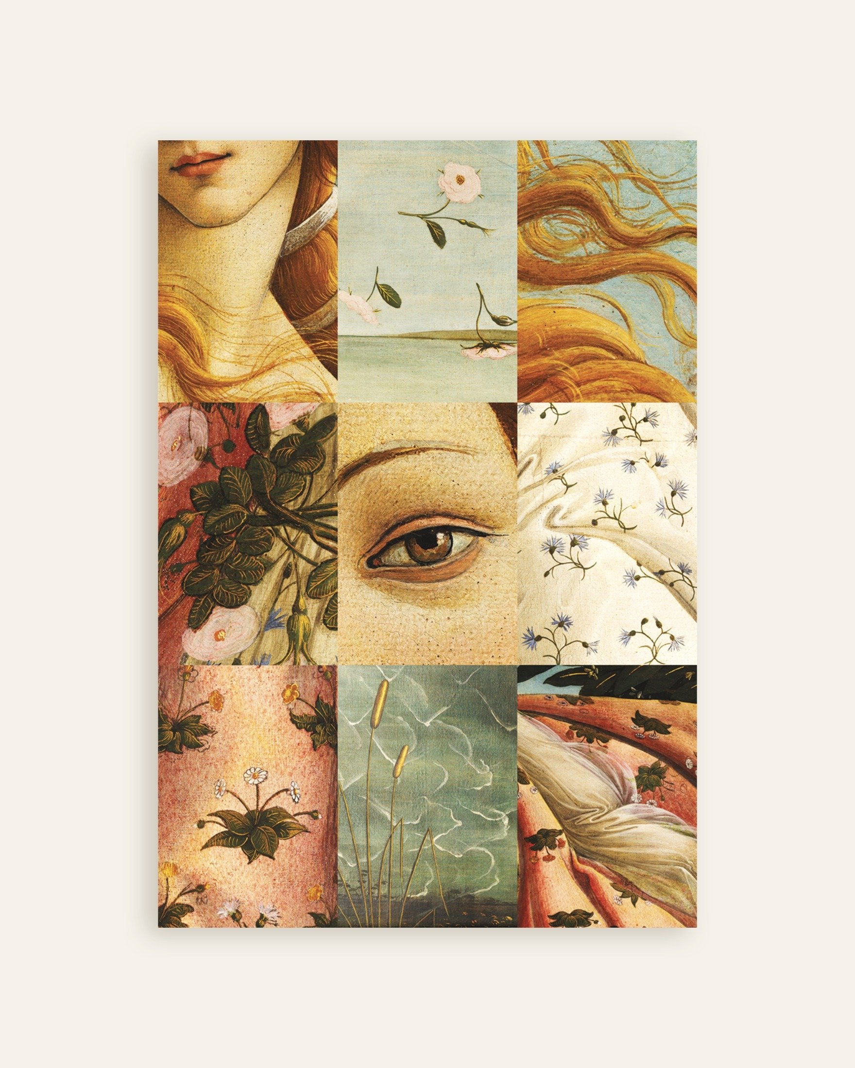 Poster of Mosaic of Botticelli’s Venus details, thumbnail