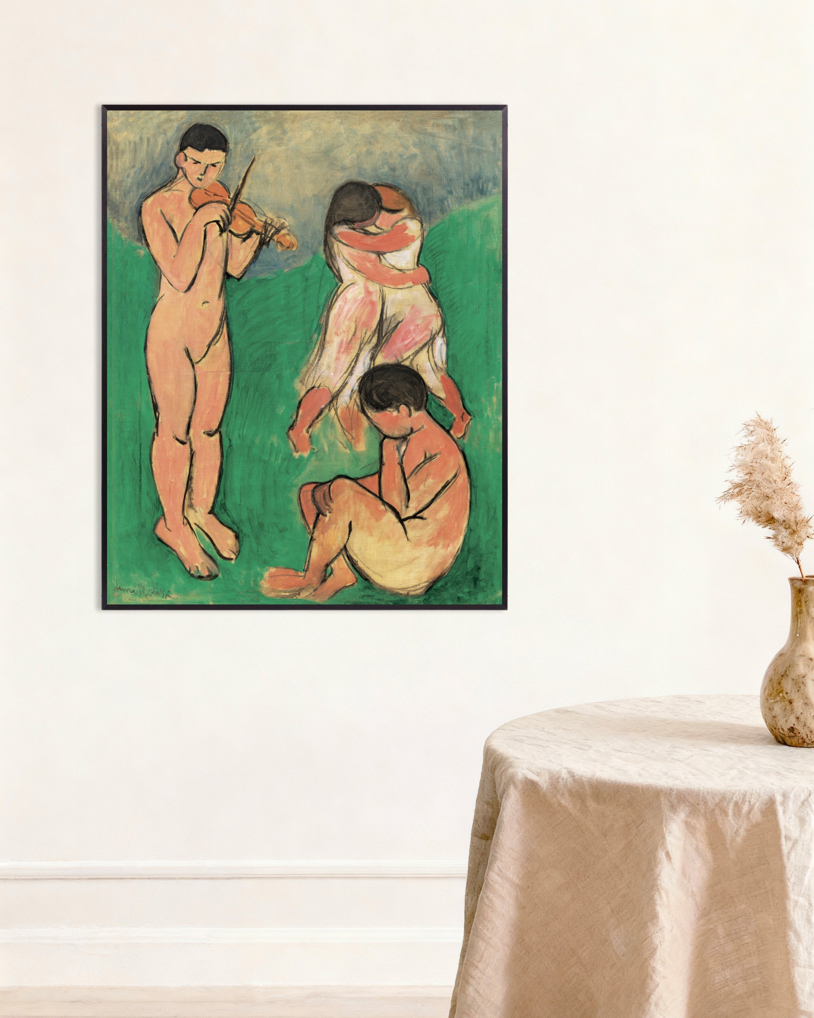 Poster of Music (1907) by Henri Matisse - Poster, with metal frame