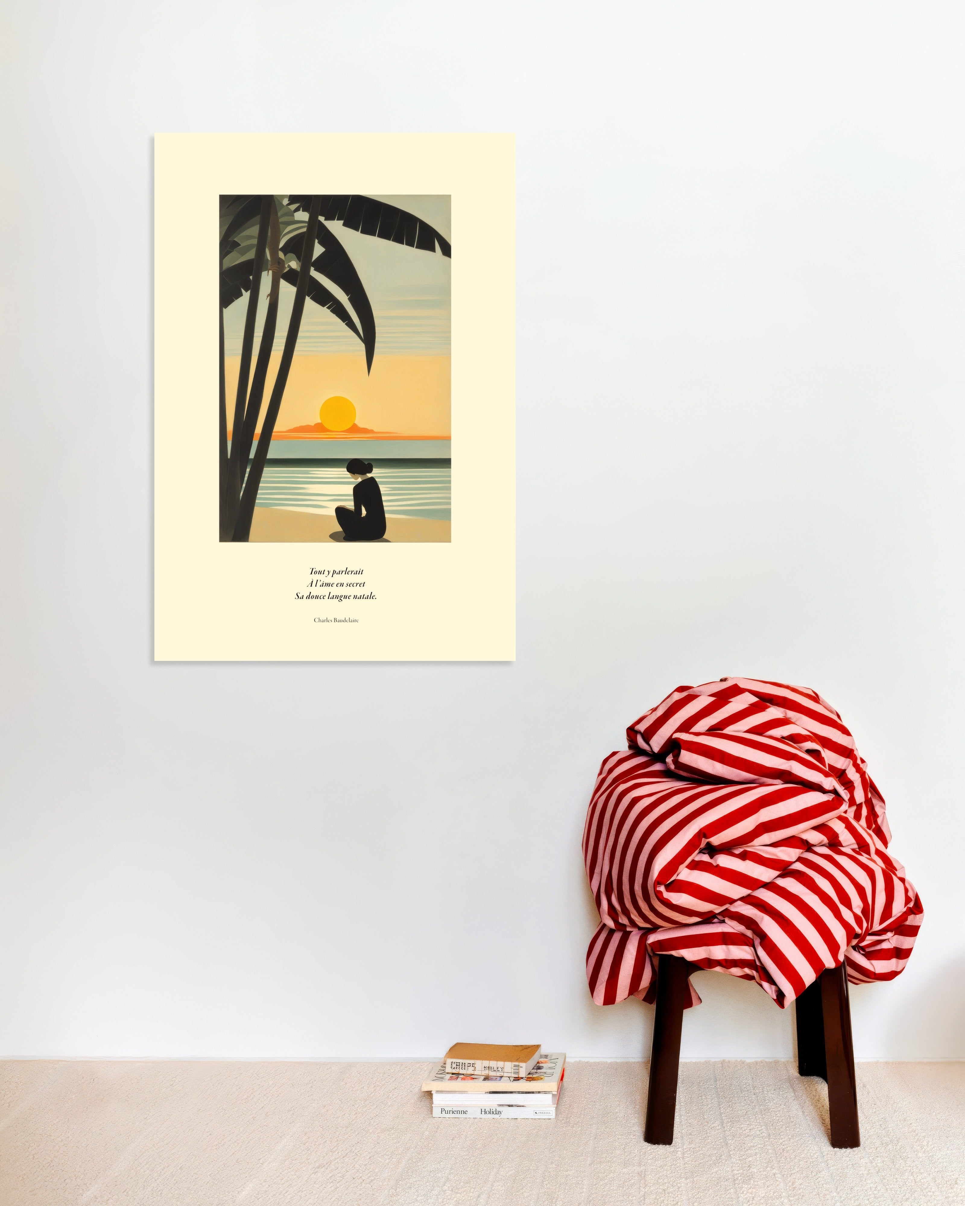 Poster of Soul's language, Baudelaire, french