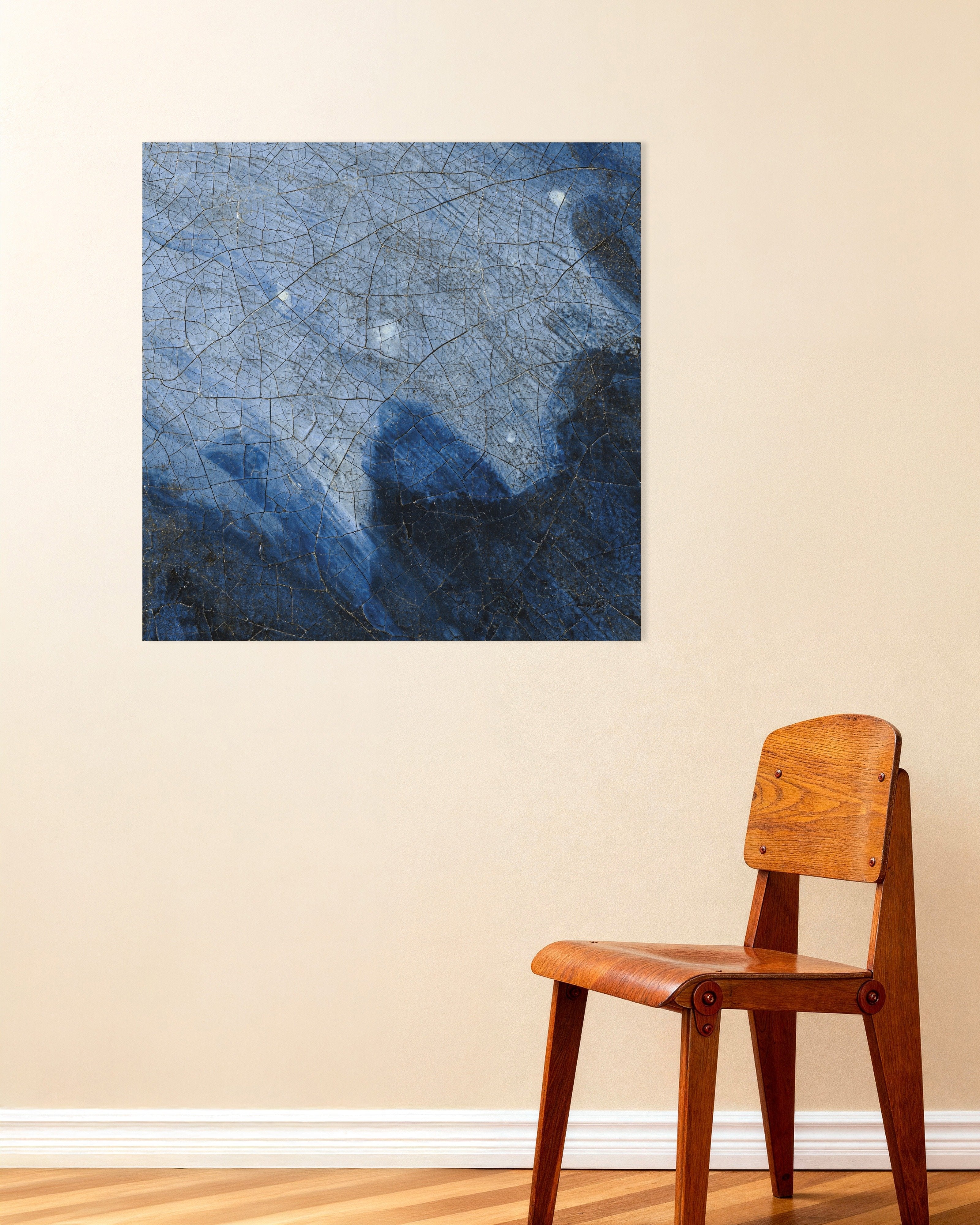 Poster of The Turban: Vermeer Ultramarine Detail Poster